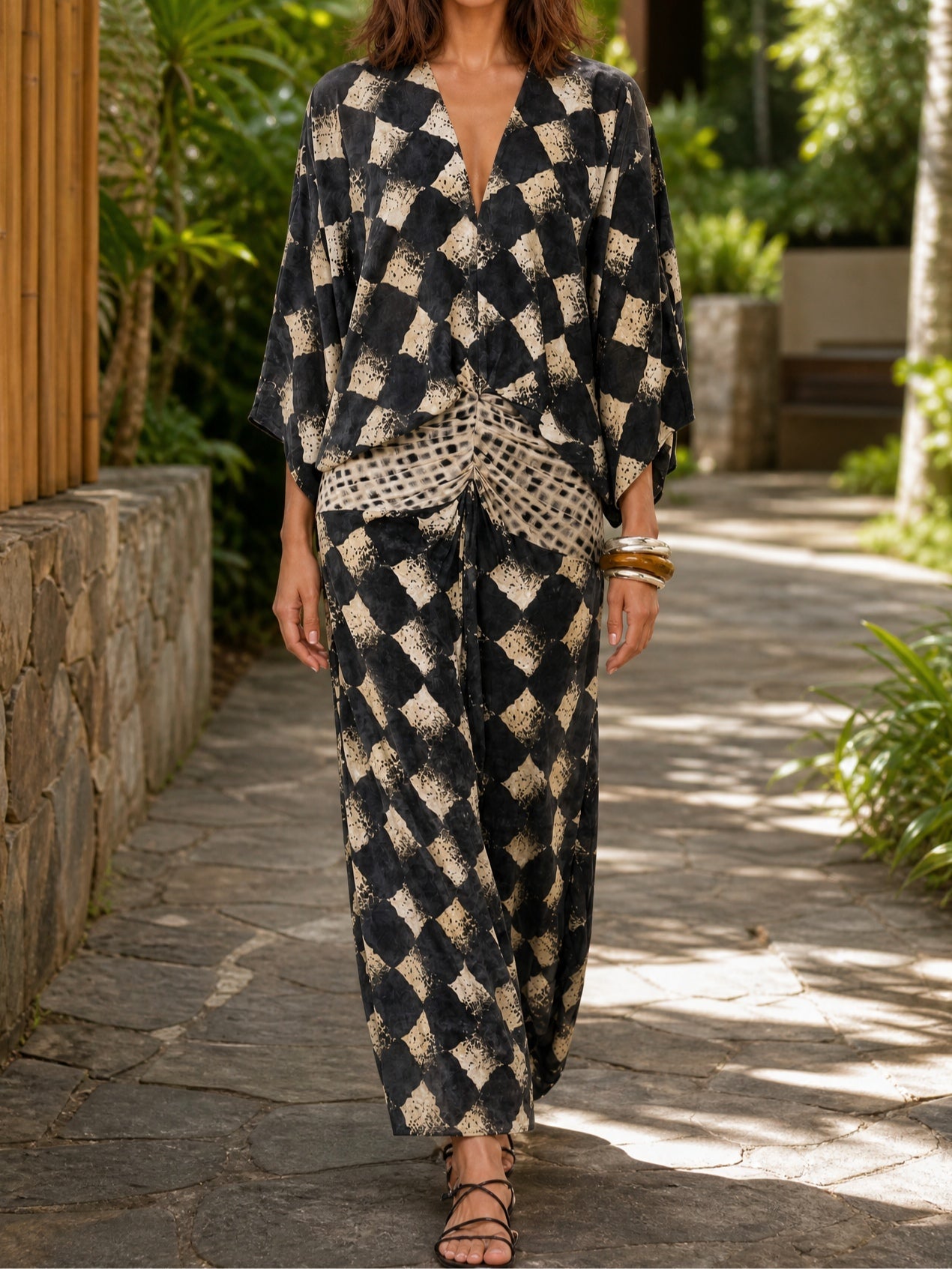 Katherine | Relaxed Mosaic Maxi Dress