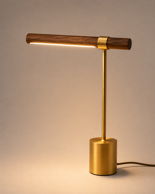 Ironwood | Stylish Adjustable Industrial Metal Desk Lamp with LED Lighting