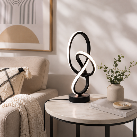Ribbon Curve LED Table Lamp | USB Adjustable Brightness | Modern Creative Design