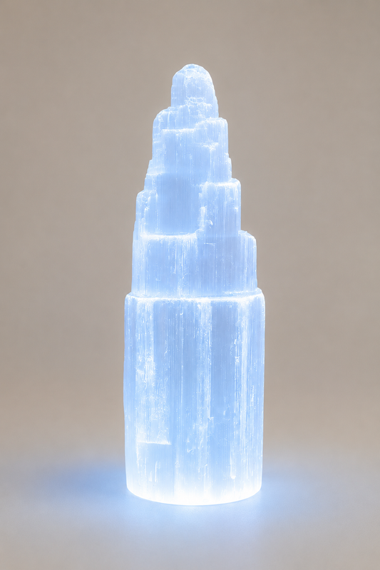 Ice Berg | Elegant Natural Crystal Tower Sculpture for Home Decor