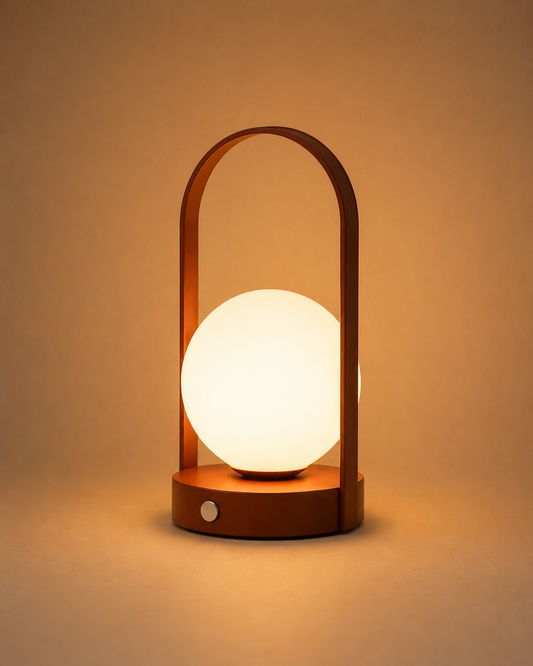 Globe of Hope | Stylish Modern Metal Table Lamp for Living Room