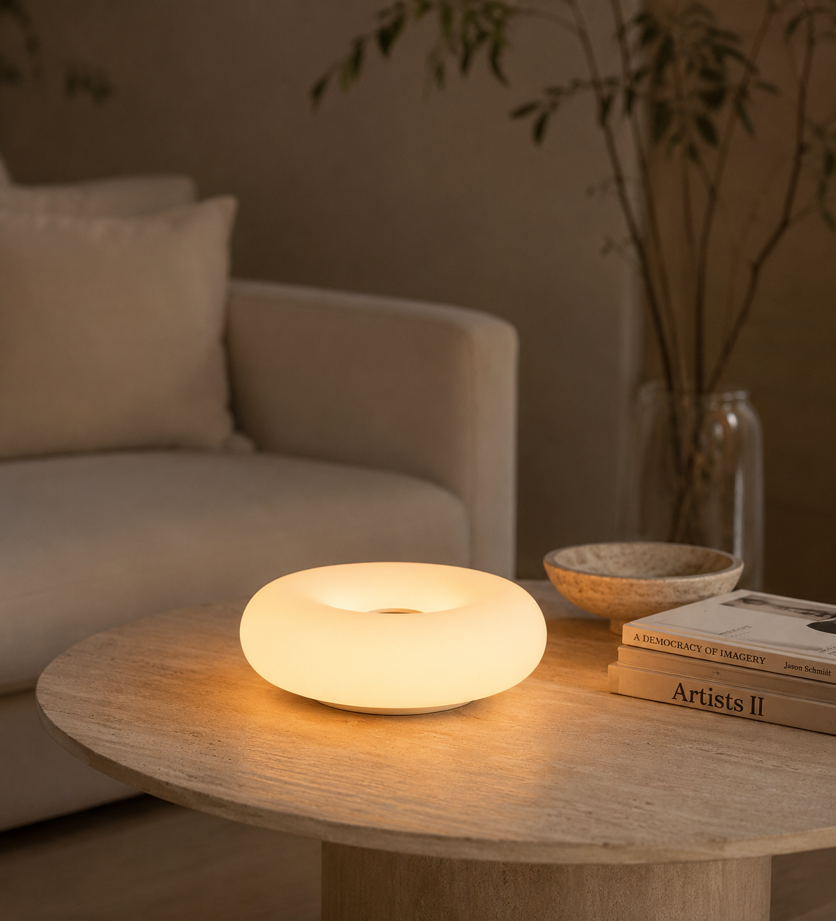 UFOGlow | Modern Versatile USB Table Lamp for Bedroom and Living Room