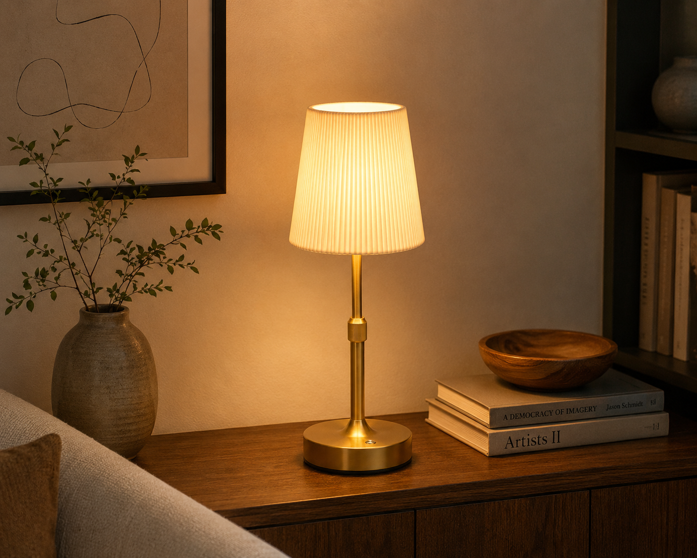 Elegant Rechargeable Touch Control Table Lamp