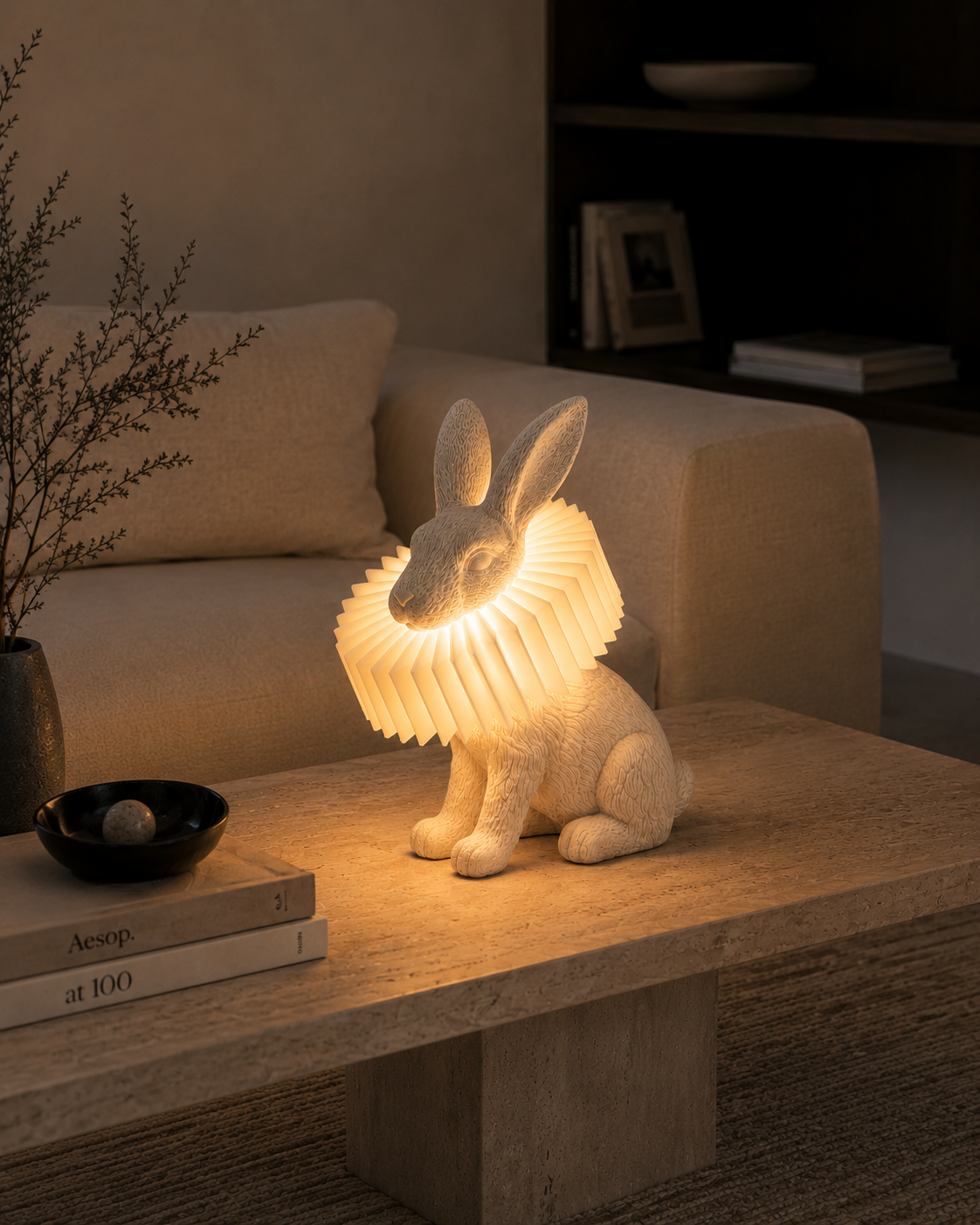 Mr. Rabbit | Charming Dimmable Rabbit Table Lamp for Kids' Bedroom