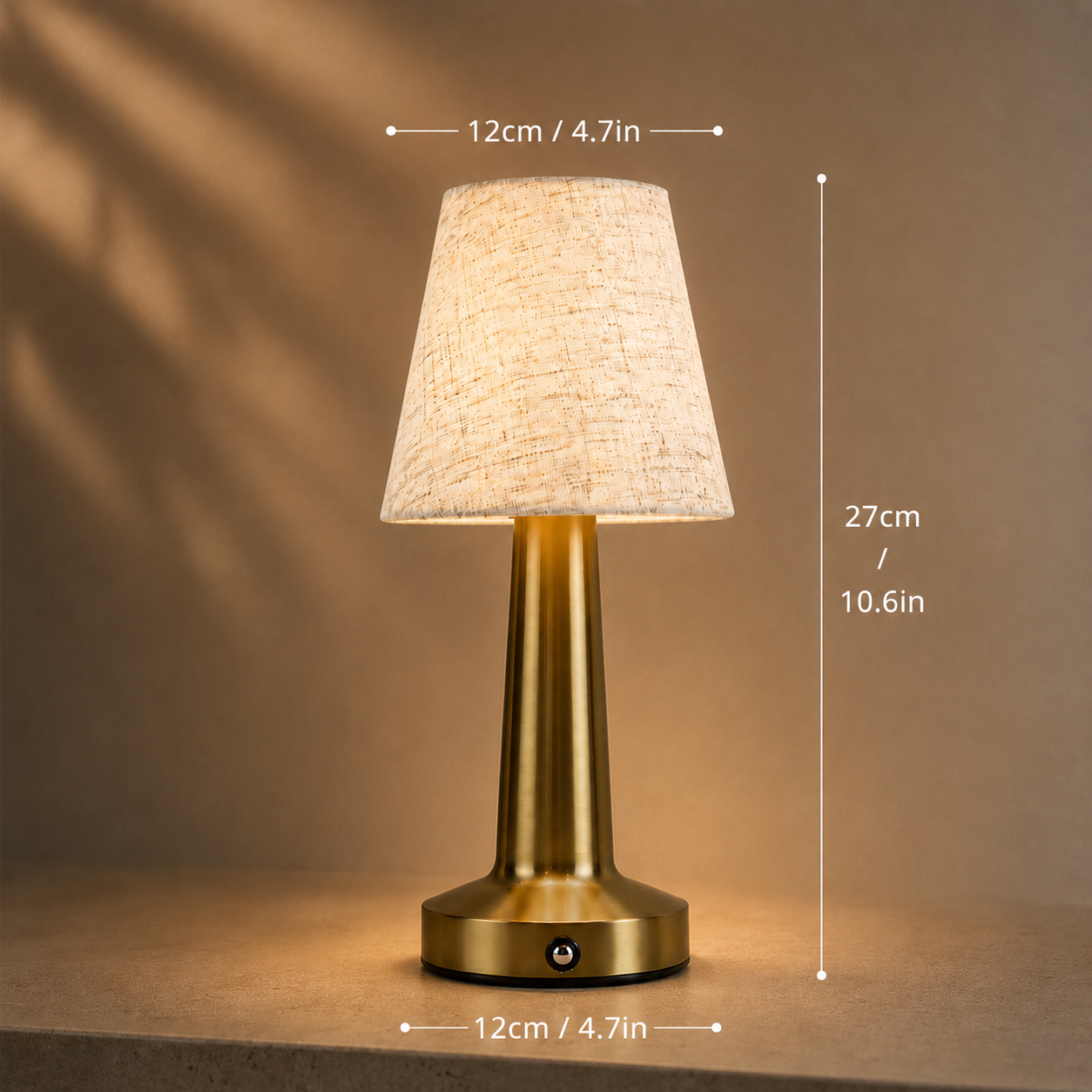 Sienna LED Touch Sensor Table Lamp | Stylish Rechargeable Bedside Lighting