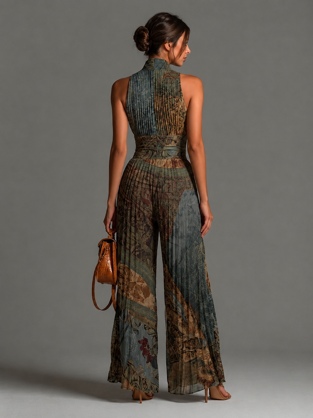 Valerie Elegant Pleated Jumpsuit