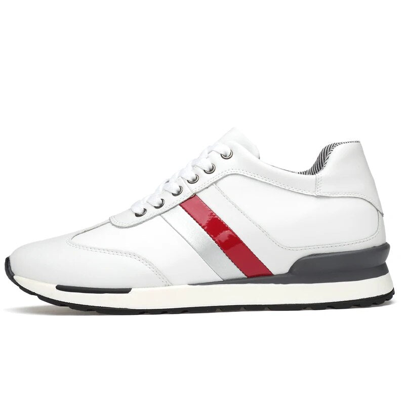 Leo | Covert Height-Boosting Leather Sneakers