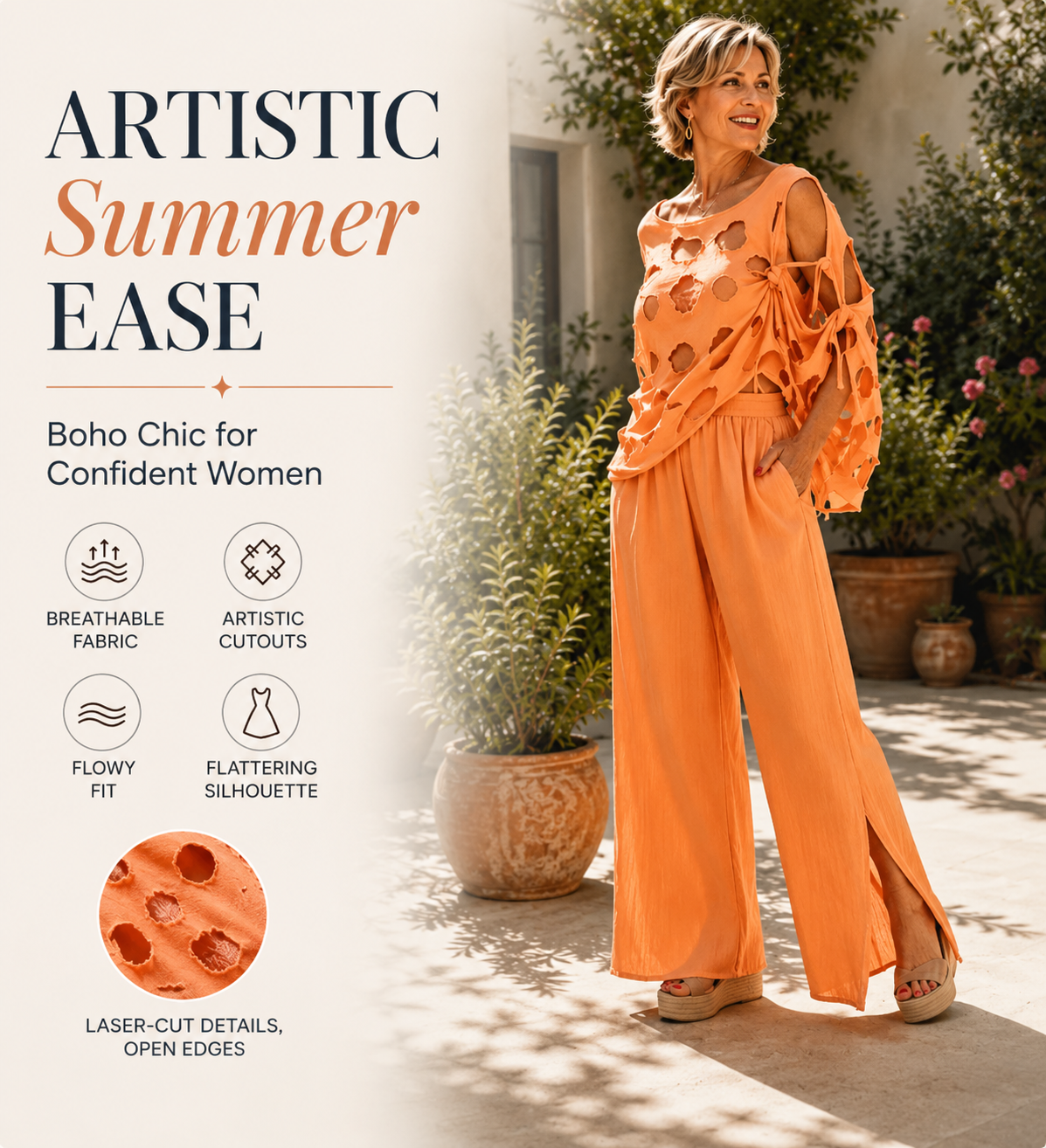 Hailey | Elegant Boho Jumpsuit Set