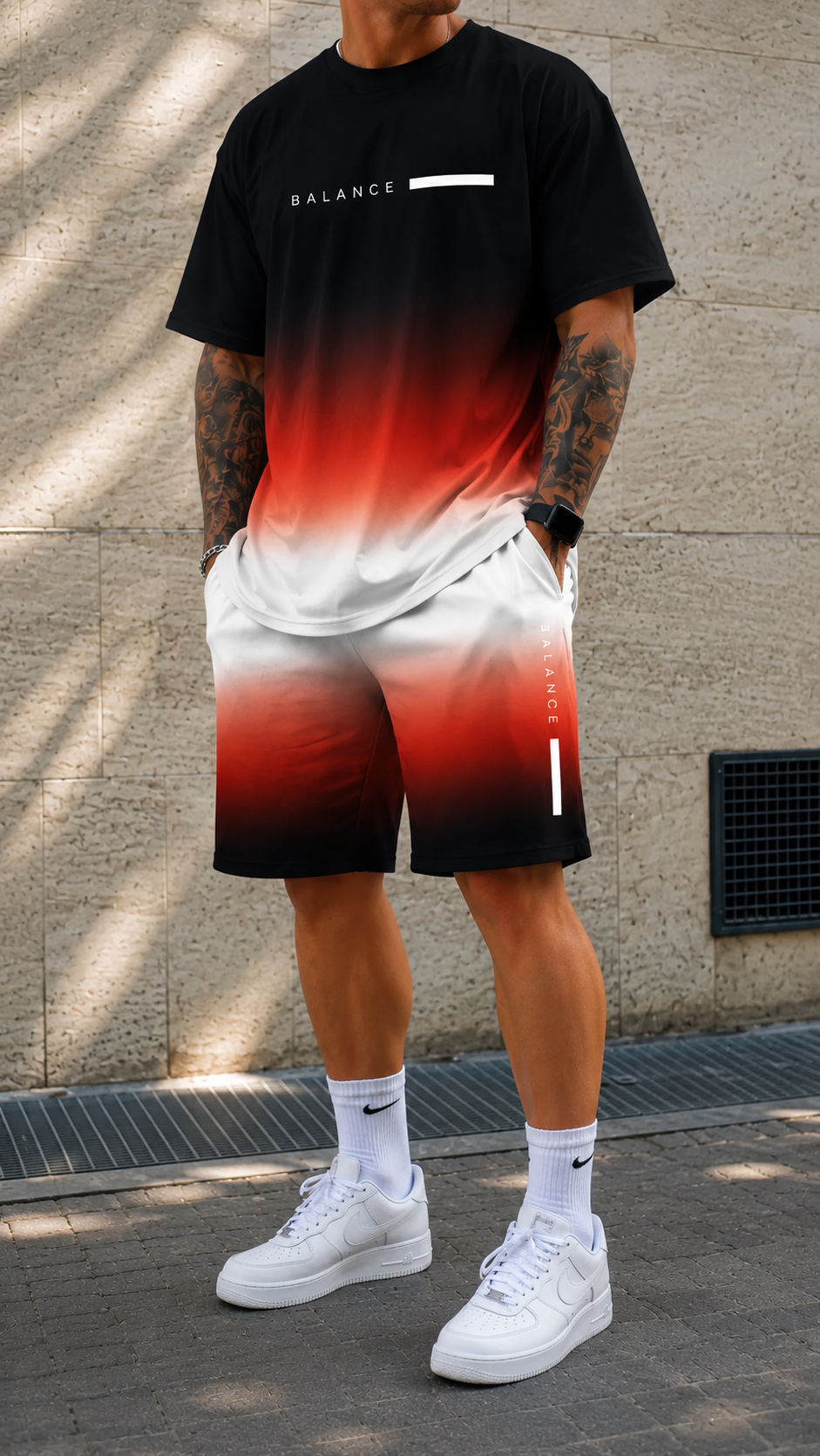 Keens | Gradient Shirt & Shorts Set