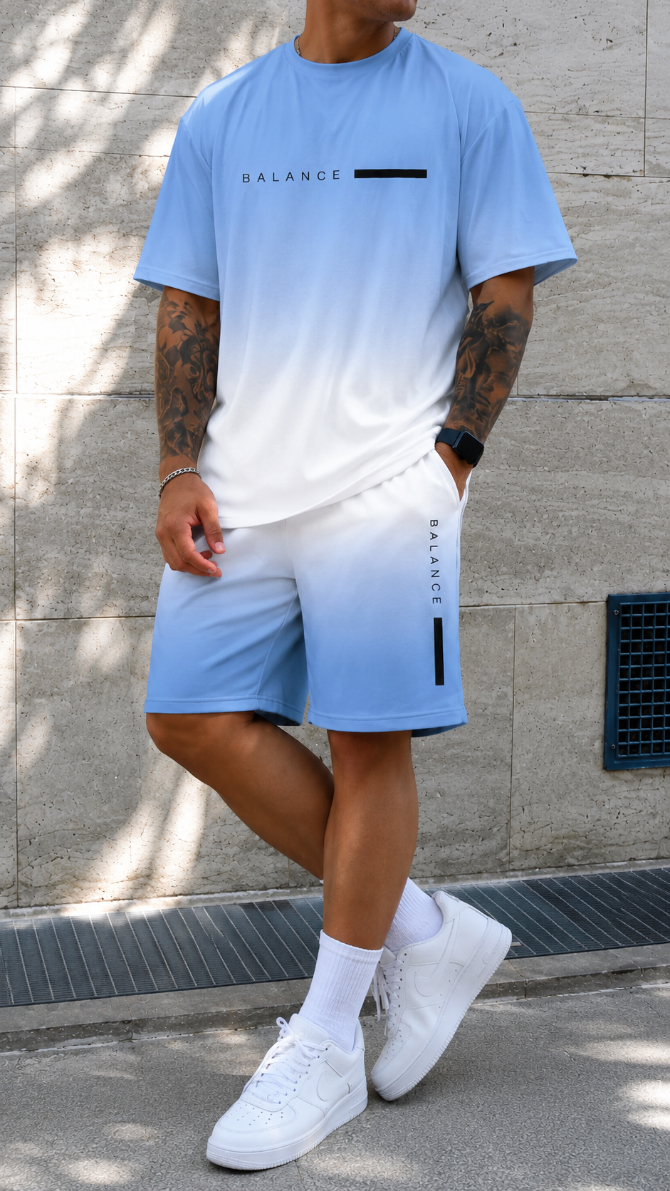 Keens | Gradient Shirt & Shorts Set