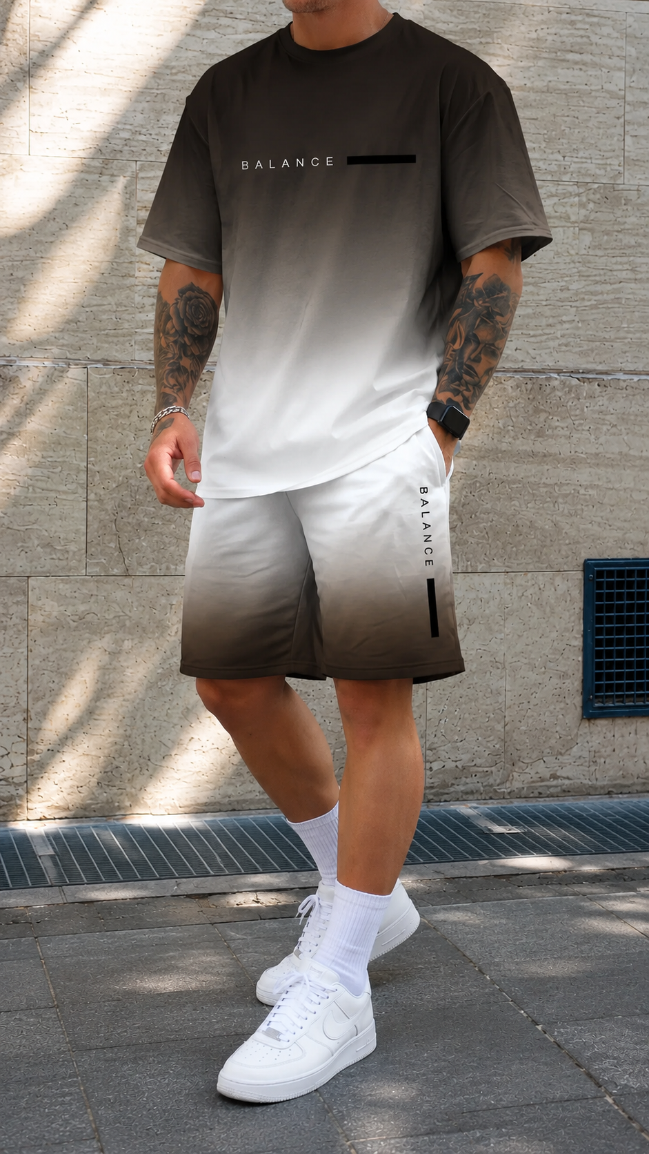 Keens | Gradient Shirt & Shorts Set