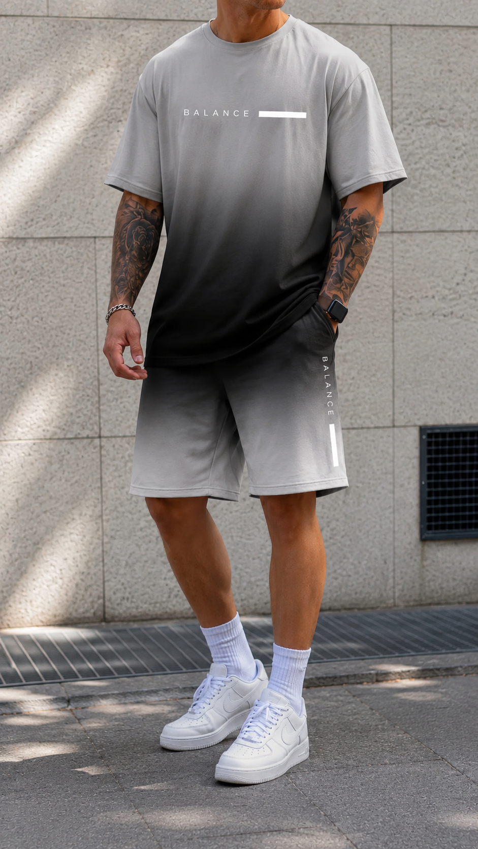 Keens | Gradient Shirt & Shorts Set
