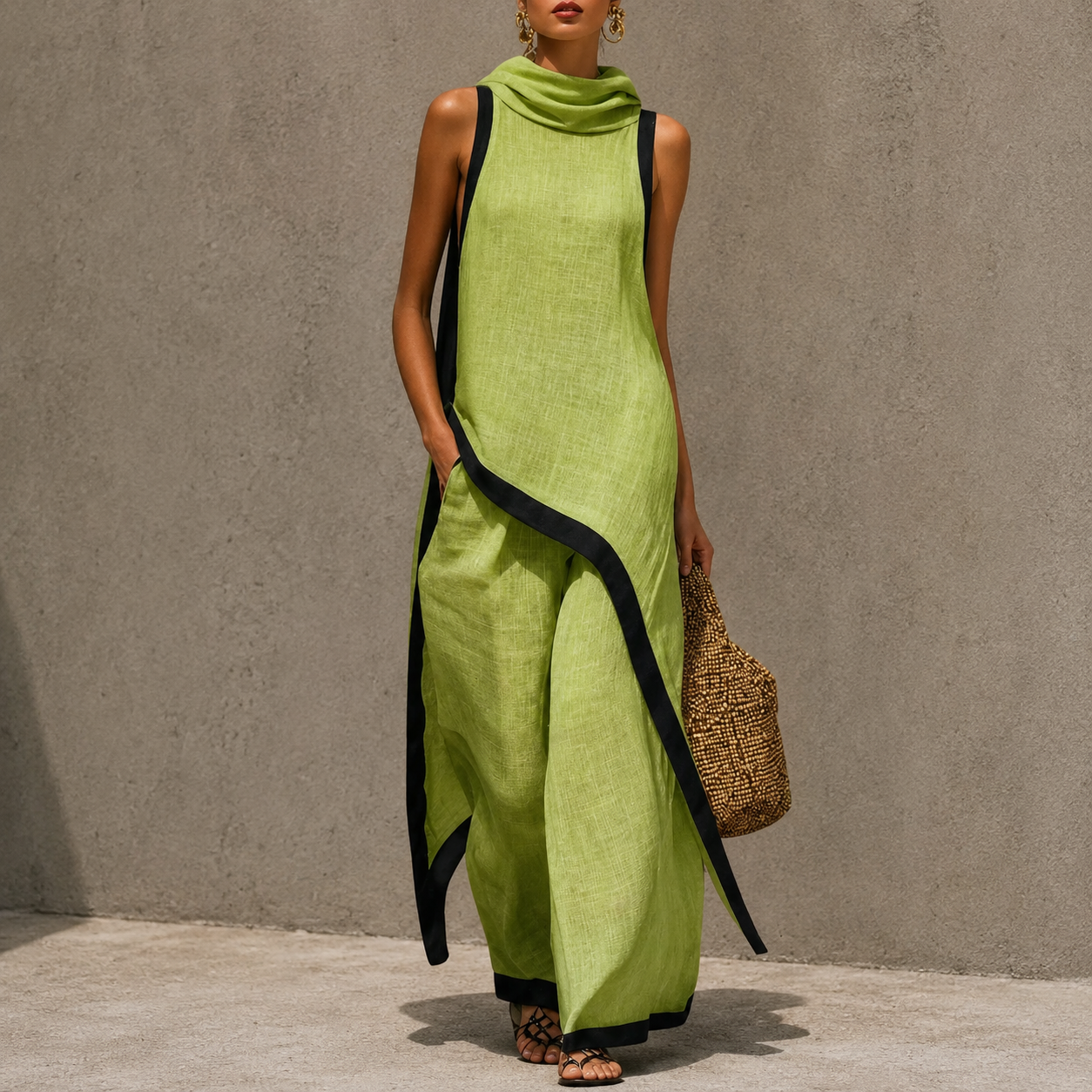 MARISSA | Elegant Tunic & Wide-Leg Pants Set