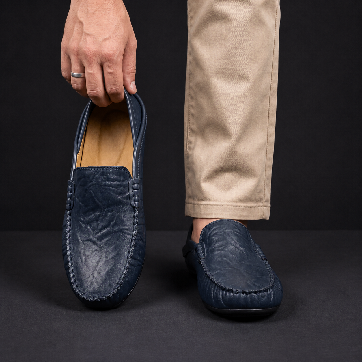 Bennett | Leather Slip-On Loafers
