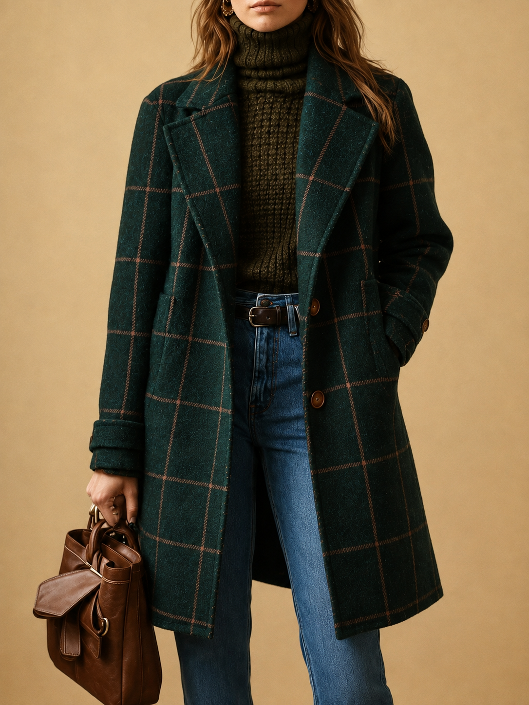 Bethany | Classic Checkered Coat