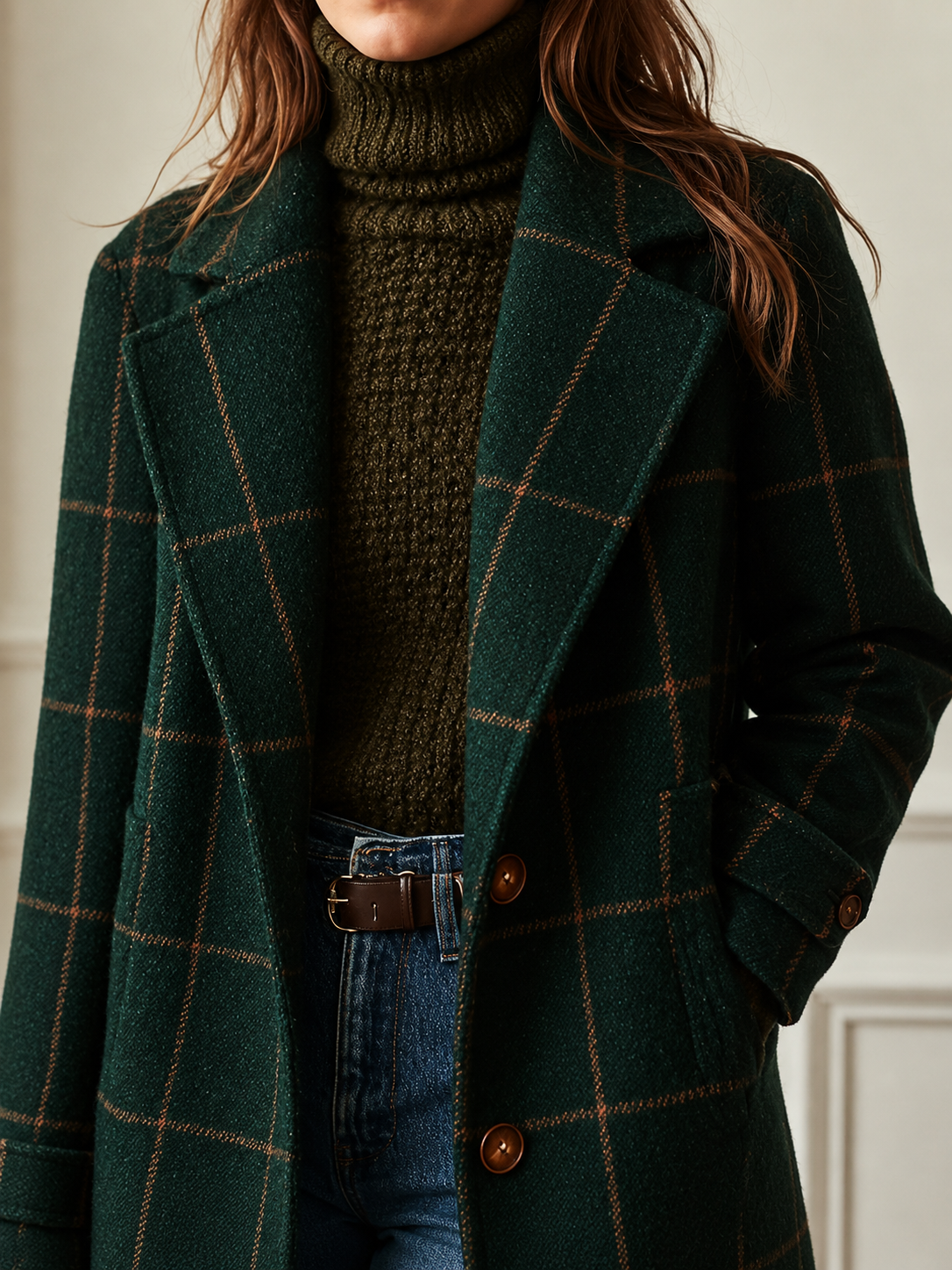 Bethany | Classic Checkered Coat