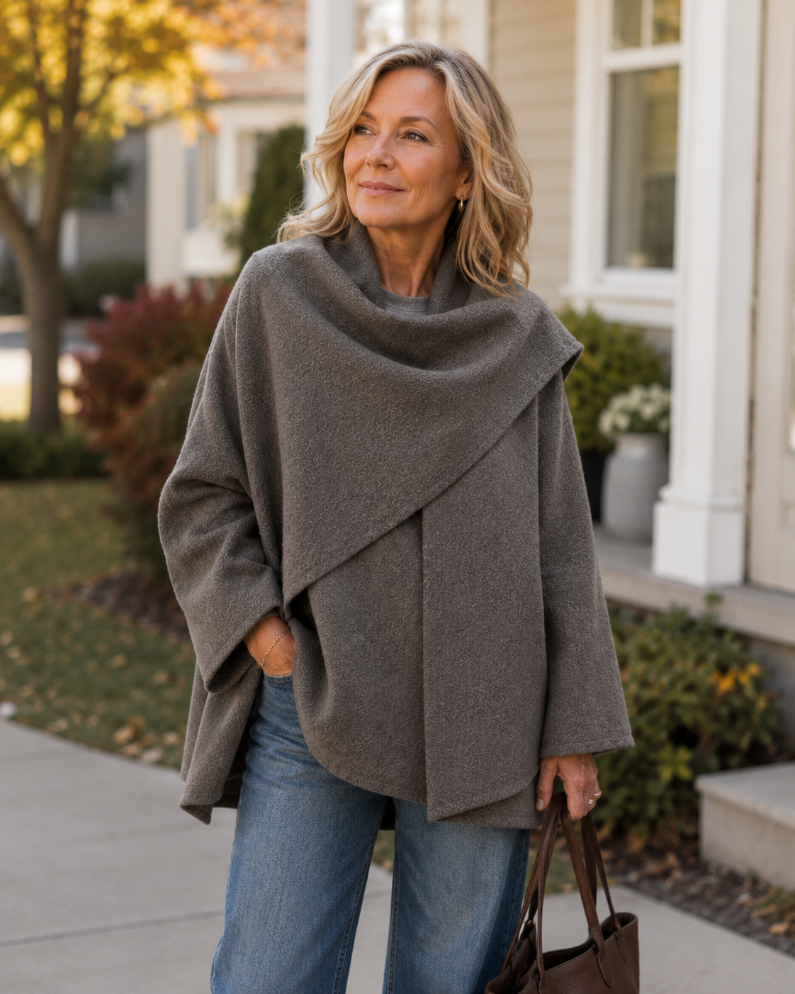 Carol | Shawl-Collar Knit Coat