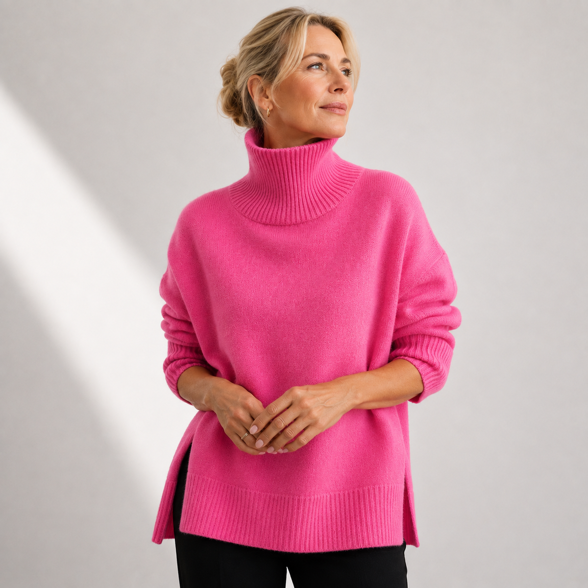 Debra™ | Cozy Relaxed Turtleneck Sweater