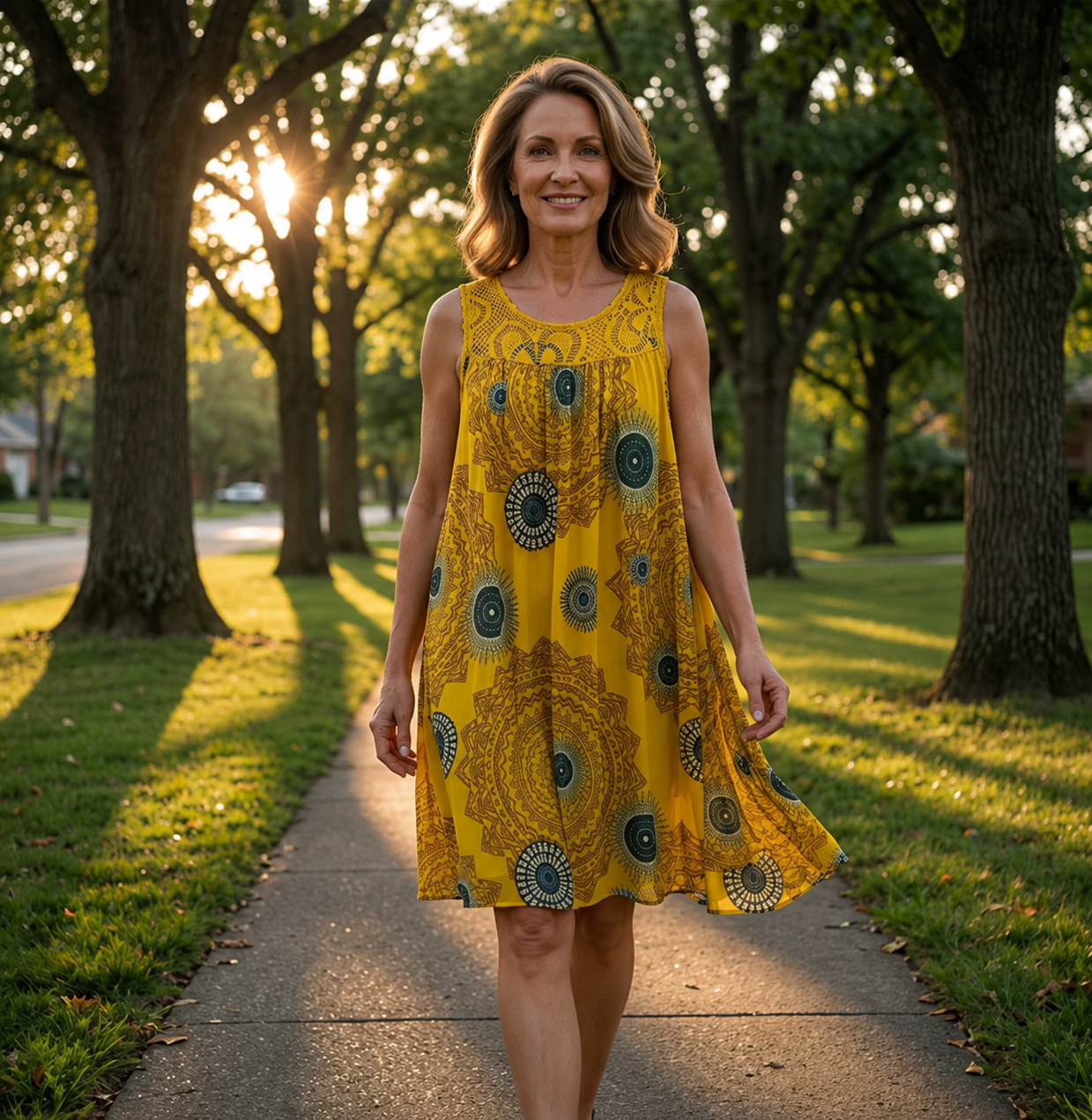Delilah | Boho Sleeveless Midi Dress