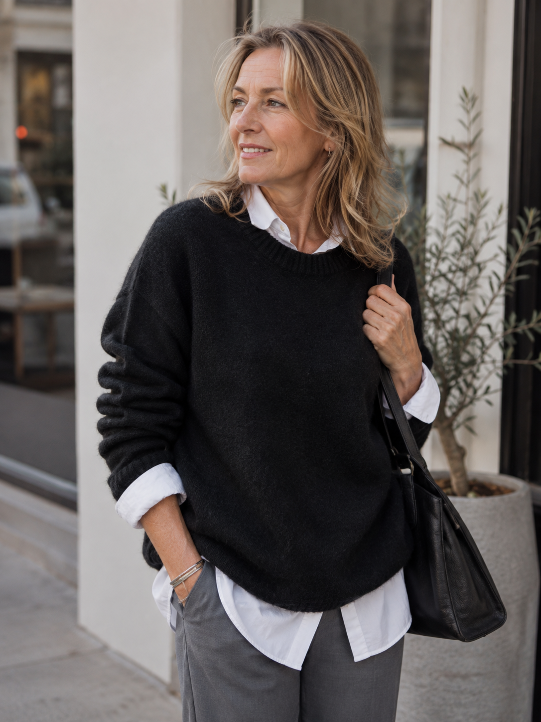 Eileen™ | Collared Layered Sweater