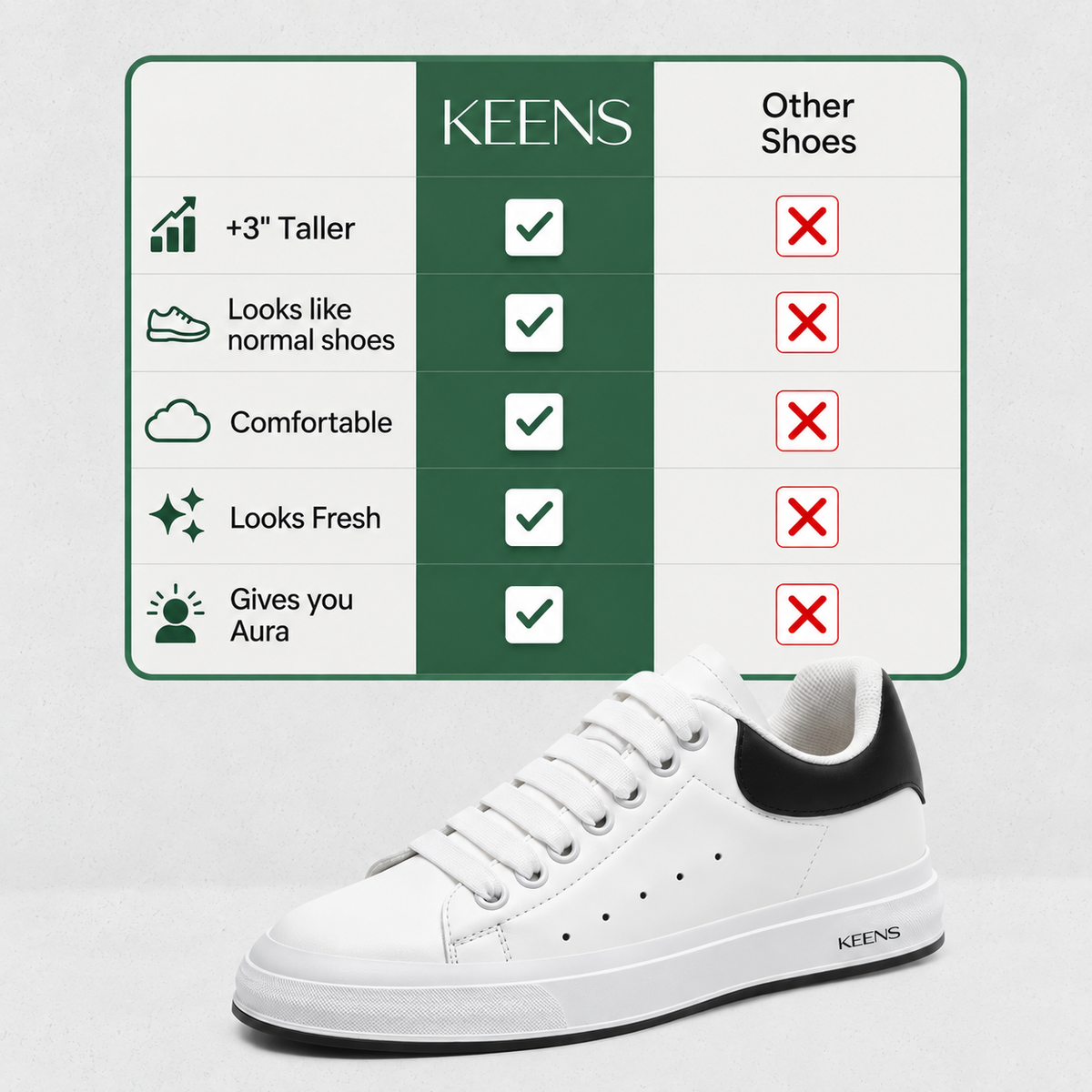 Ethan | Covert Height-Boosting Leather Sneakers