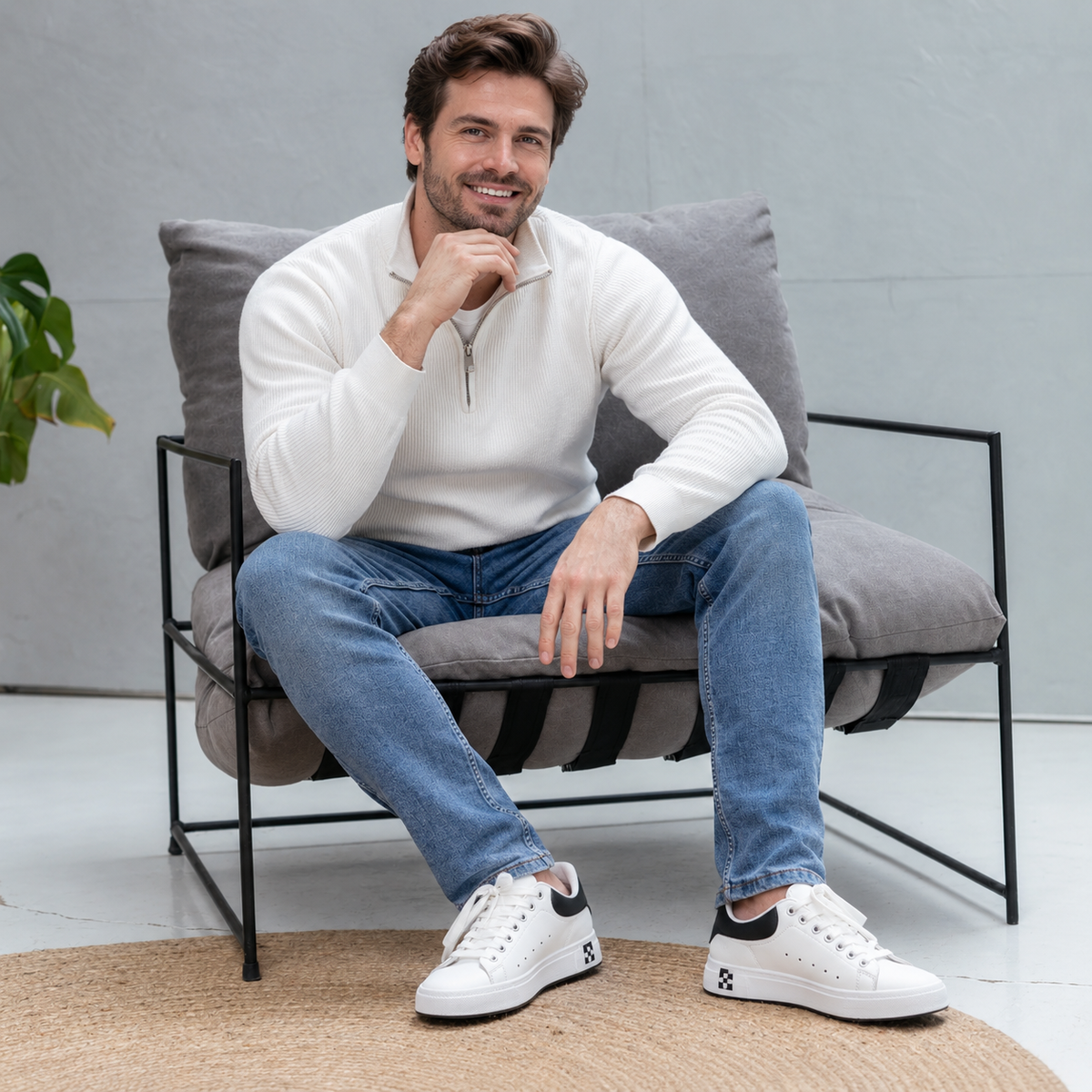 Ethan | Covert Height-Boosting Leather Sneakers