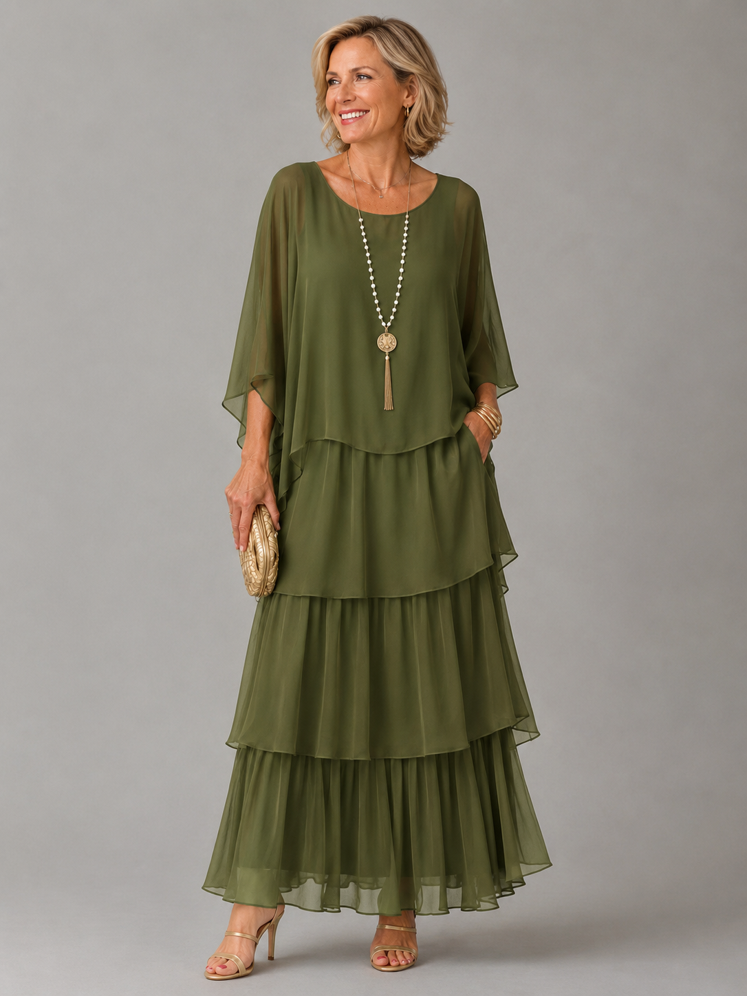 Evelyn Effortless Chiffon Maxi Dress