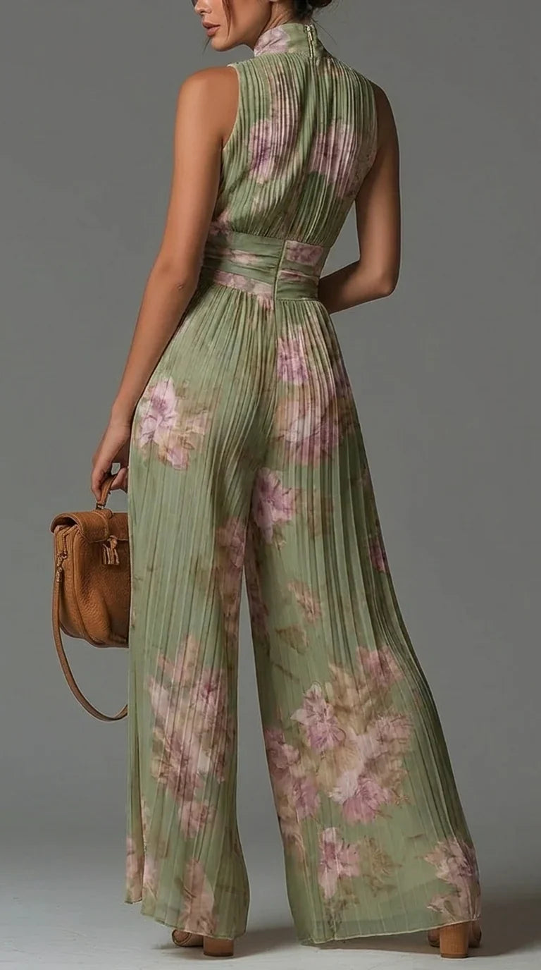 Valerie Elegant Pleated Jumpsuit