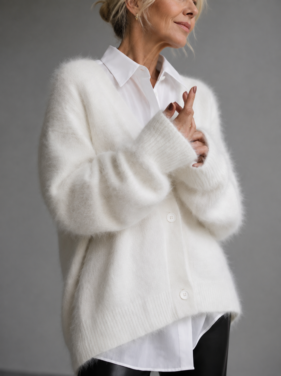 Janice™ | Soft Button-Front Cardigan