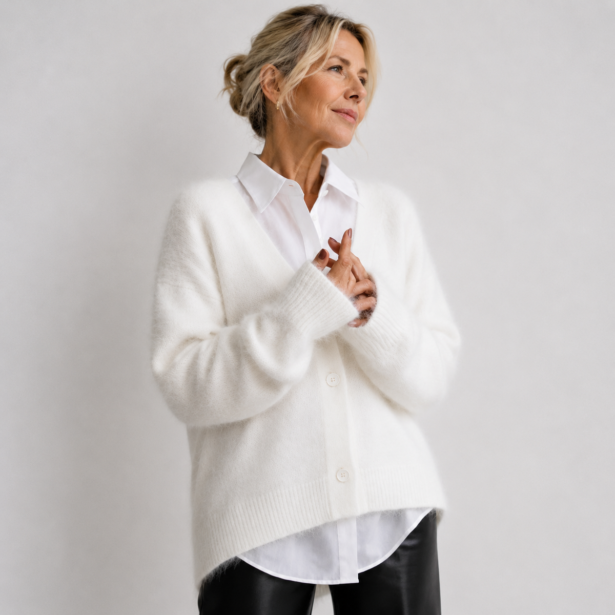 Janice™ | Soft Button-Front Cardigan