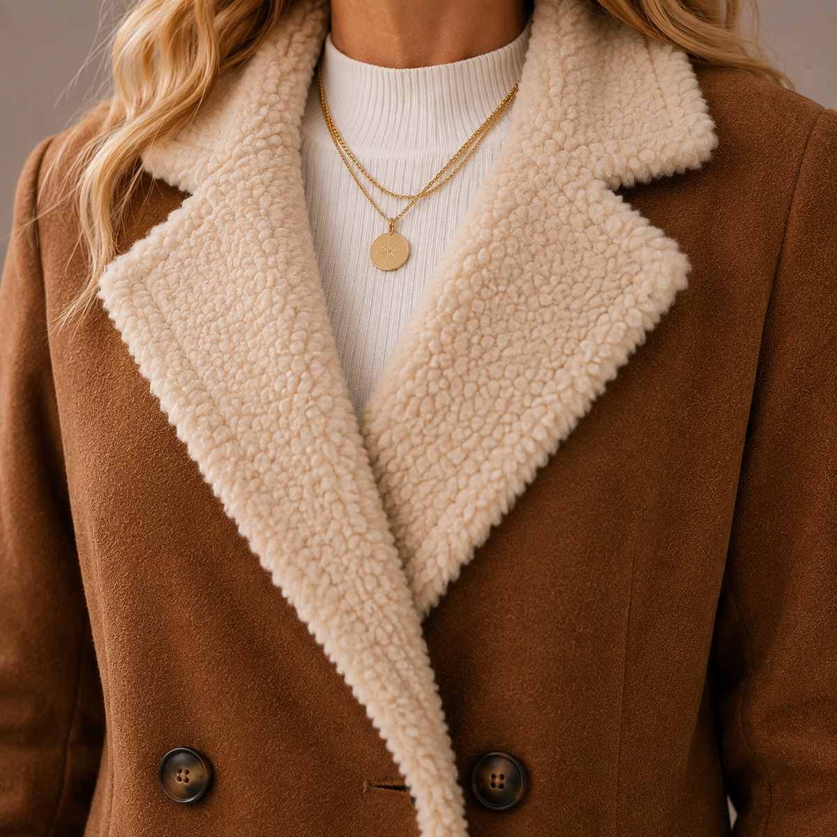 Joan | Faux Fur Lined Coat
