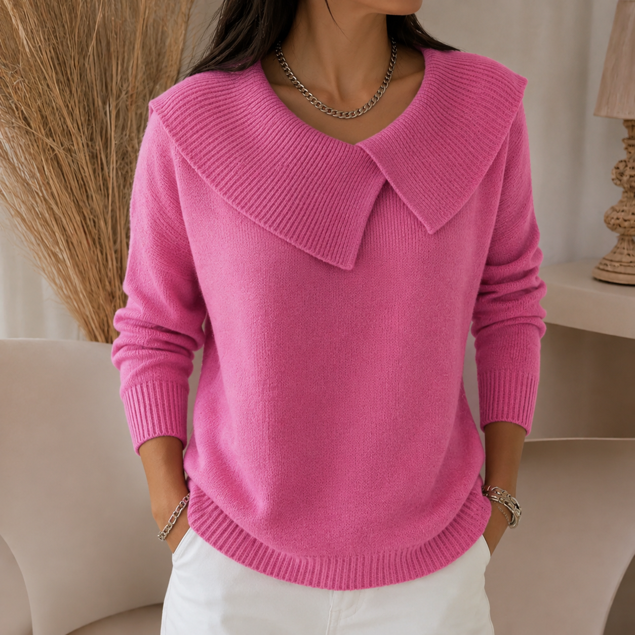 Joanne | Soft Collar Sweater