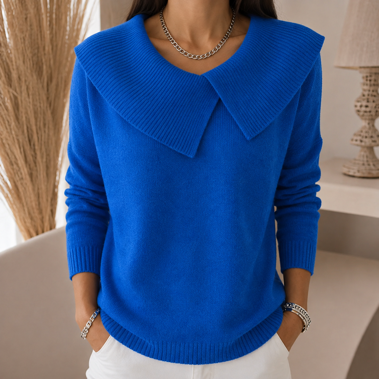 Joanne | Soft Collar Sweater