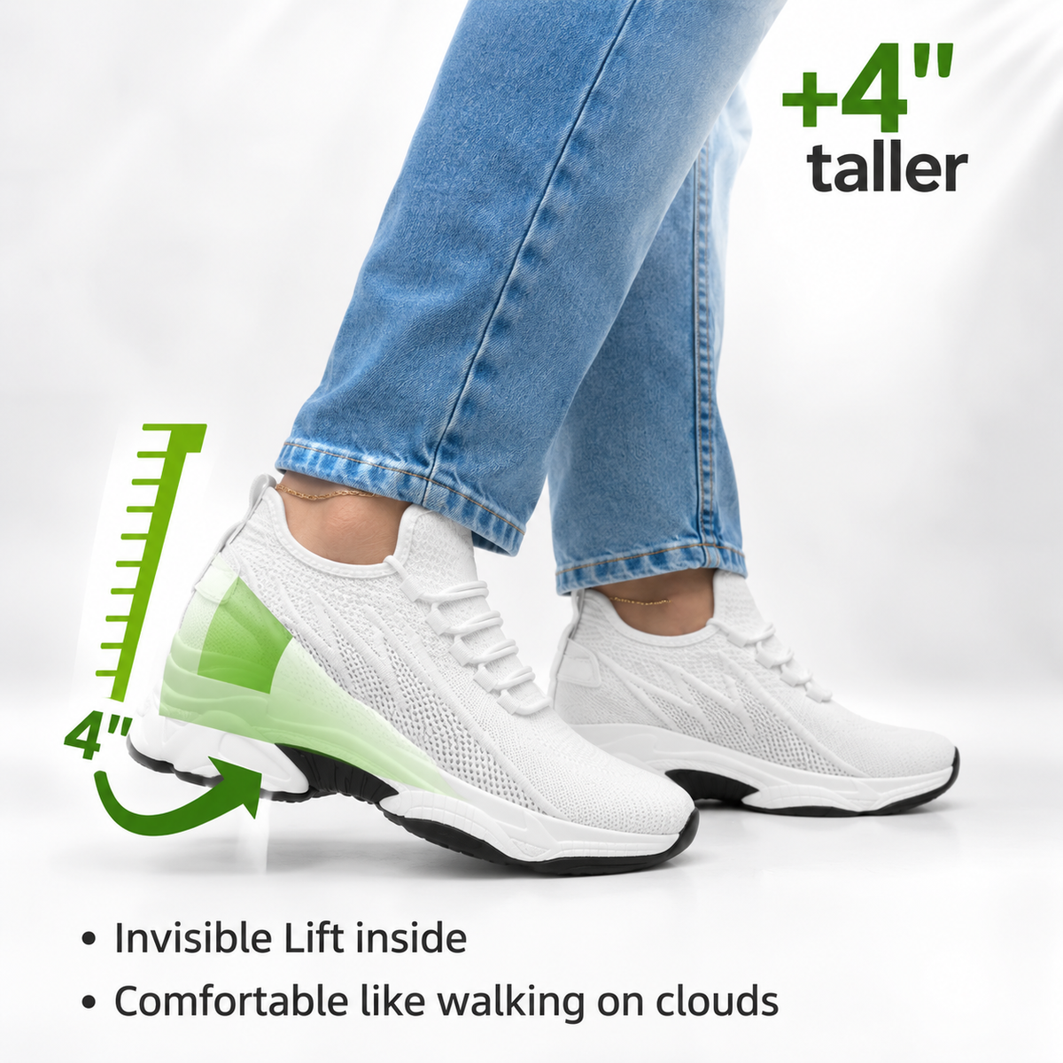 Marcus | Covert Height-Boosting Sneakers