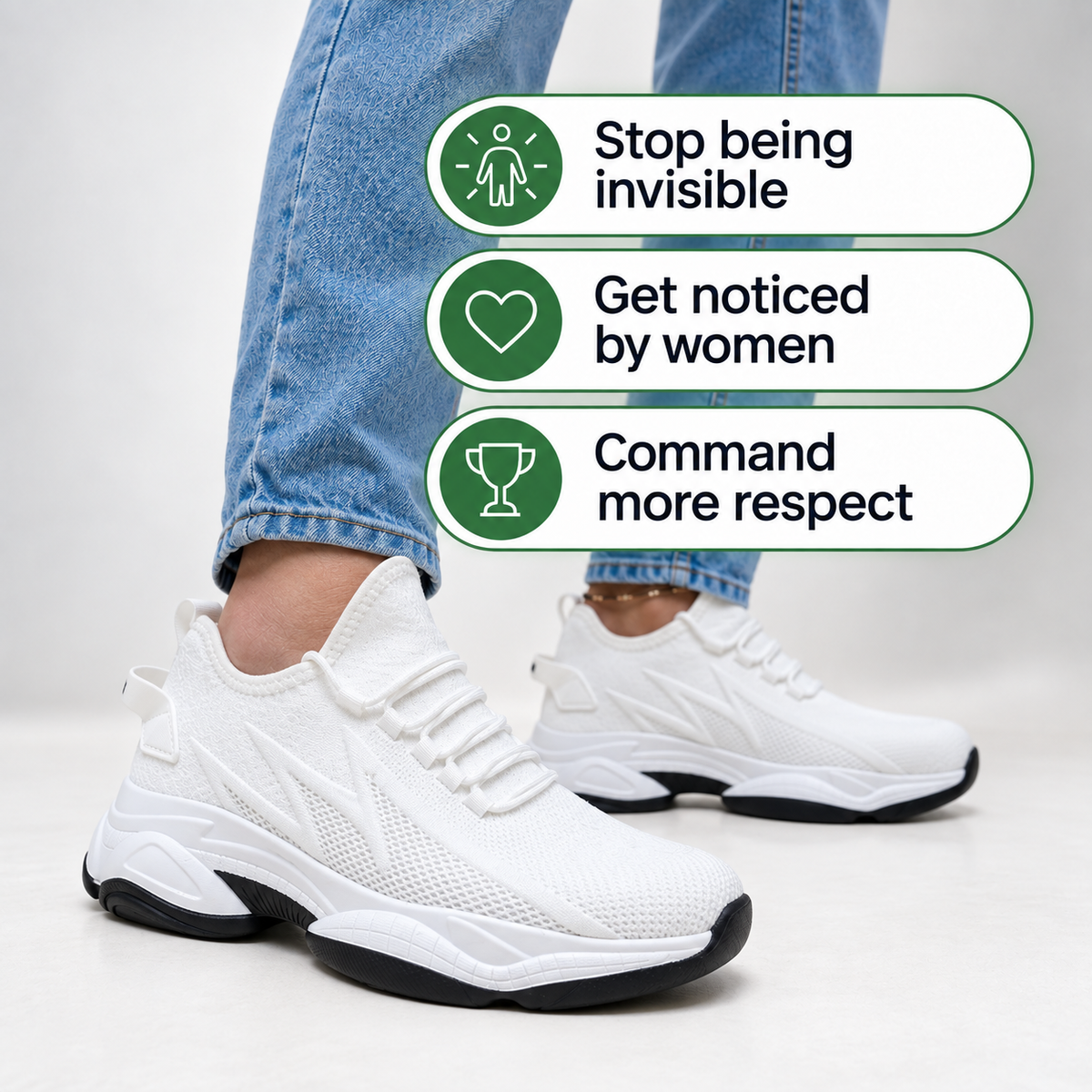 Marcus | Covert Height-Boosting Sneakers