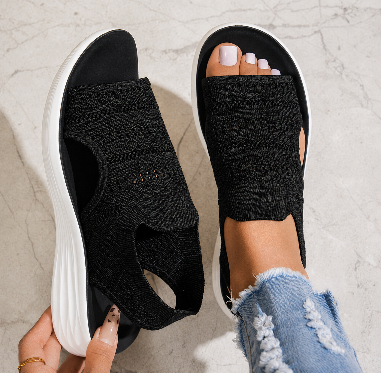 Maya | Breathable Comfort Platform Sandals
