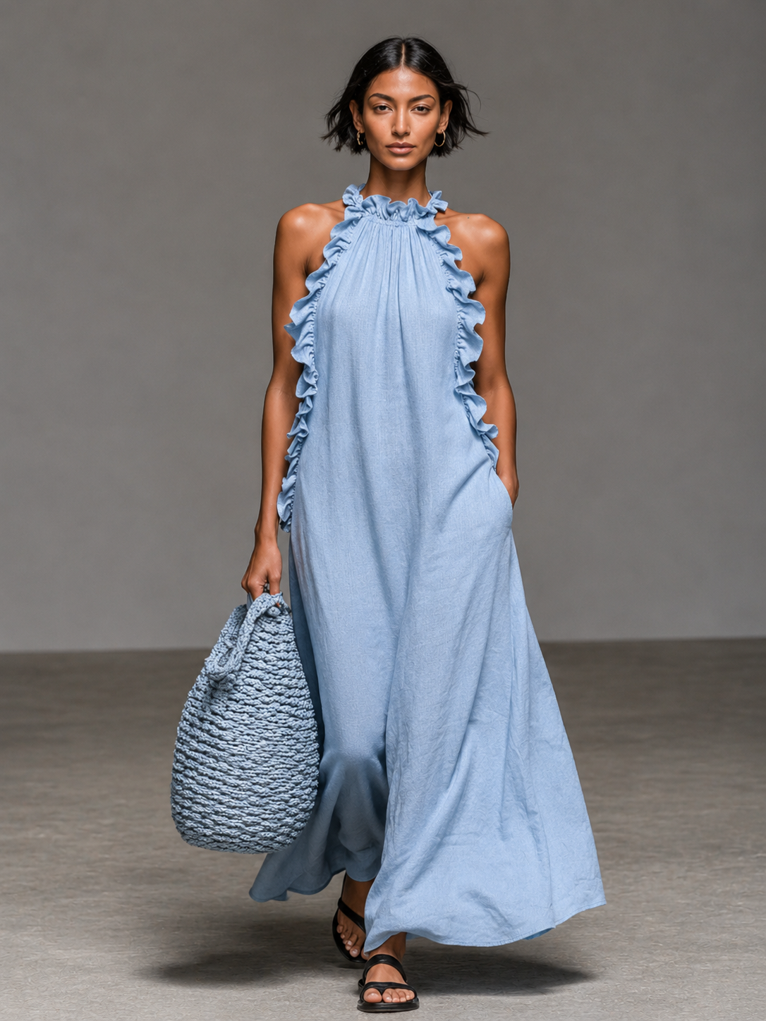 Naomi | Ruffle Maxi Dress