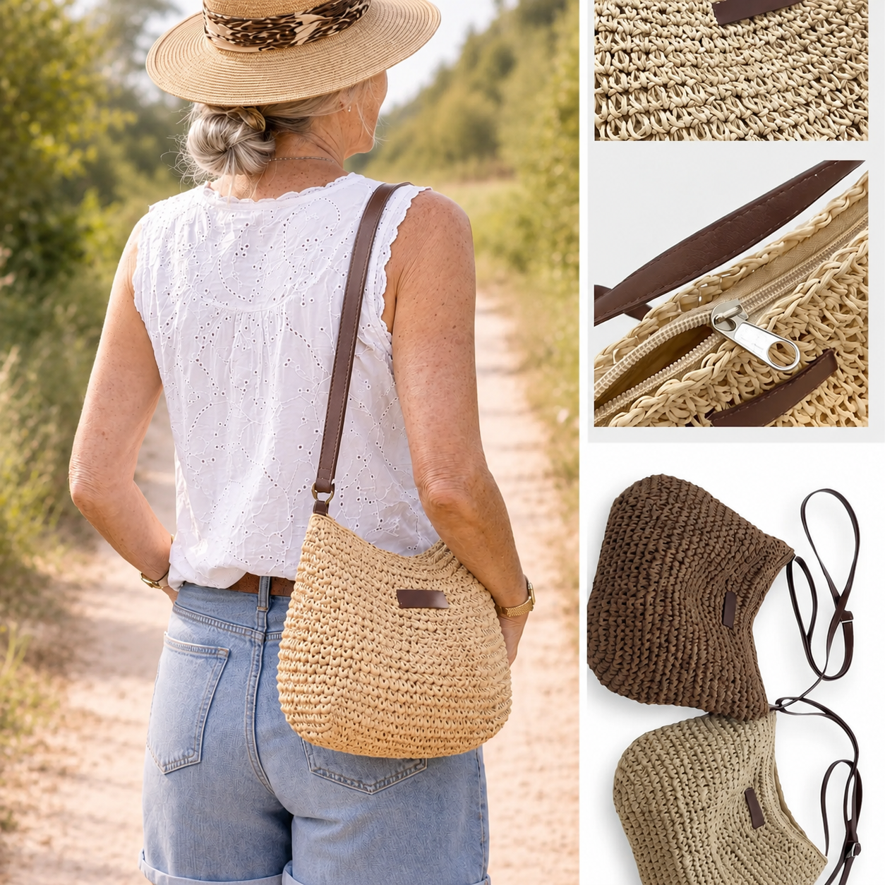 Phoebe | Woven Everyday Shoulder Bag