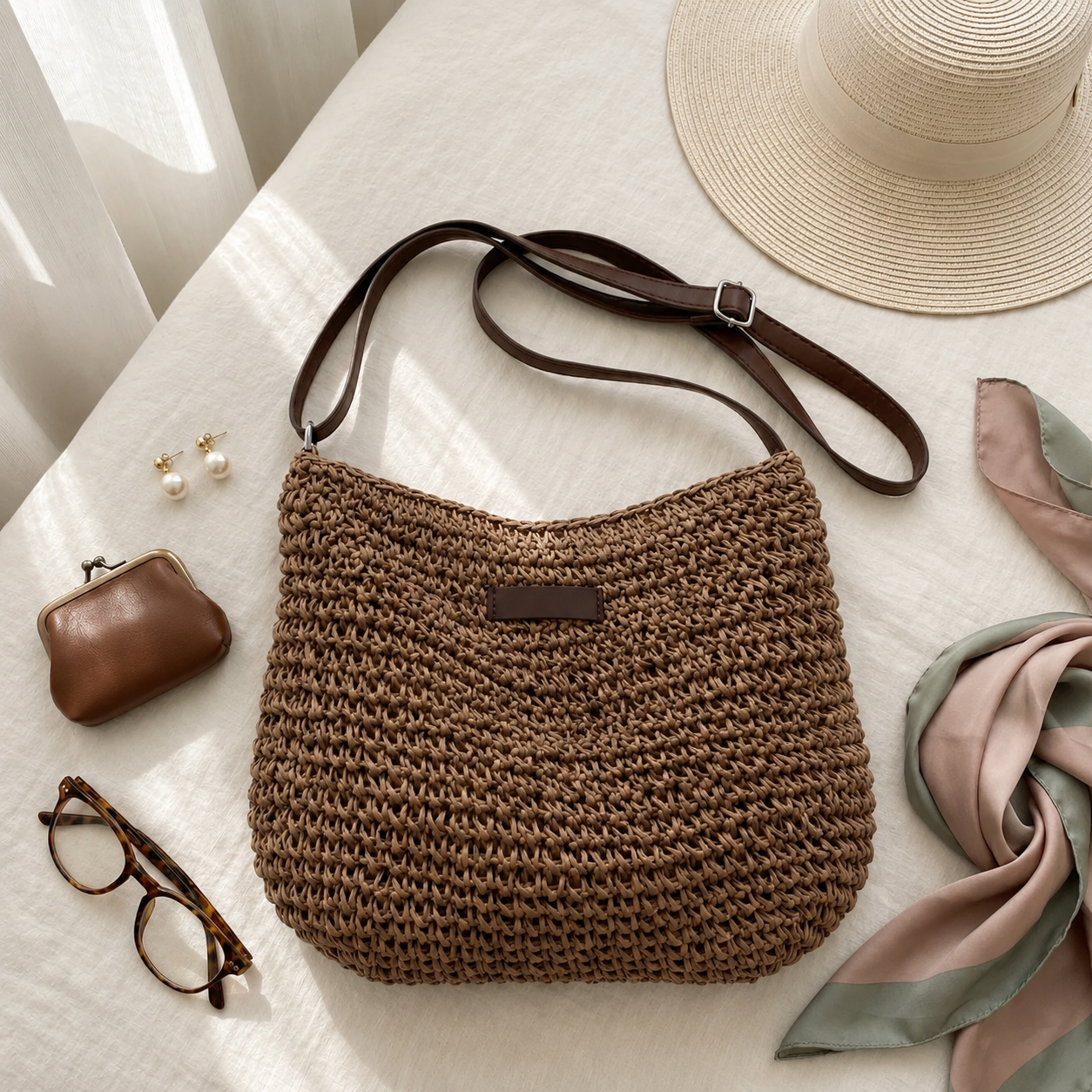 Phoebe | Woven Everyday Shoulder Bag