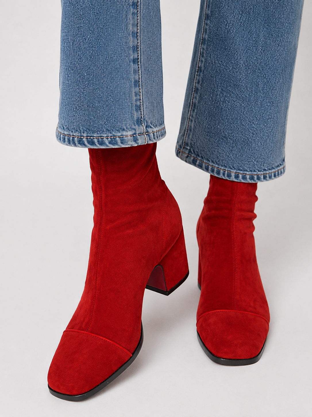 Renee™ | Suede Block Heel Boots