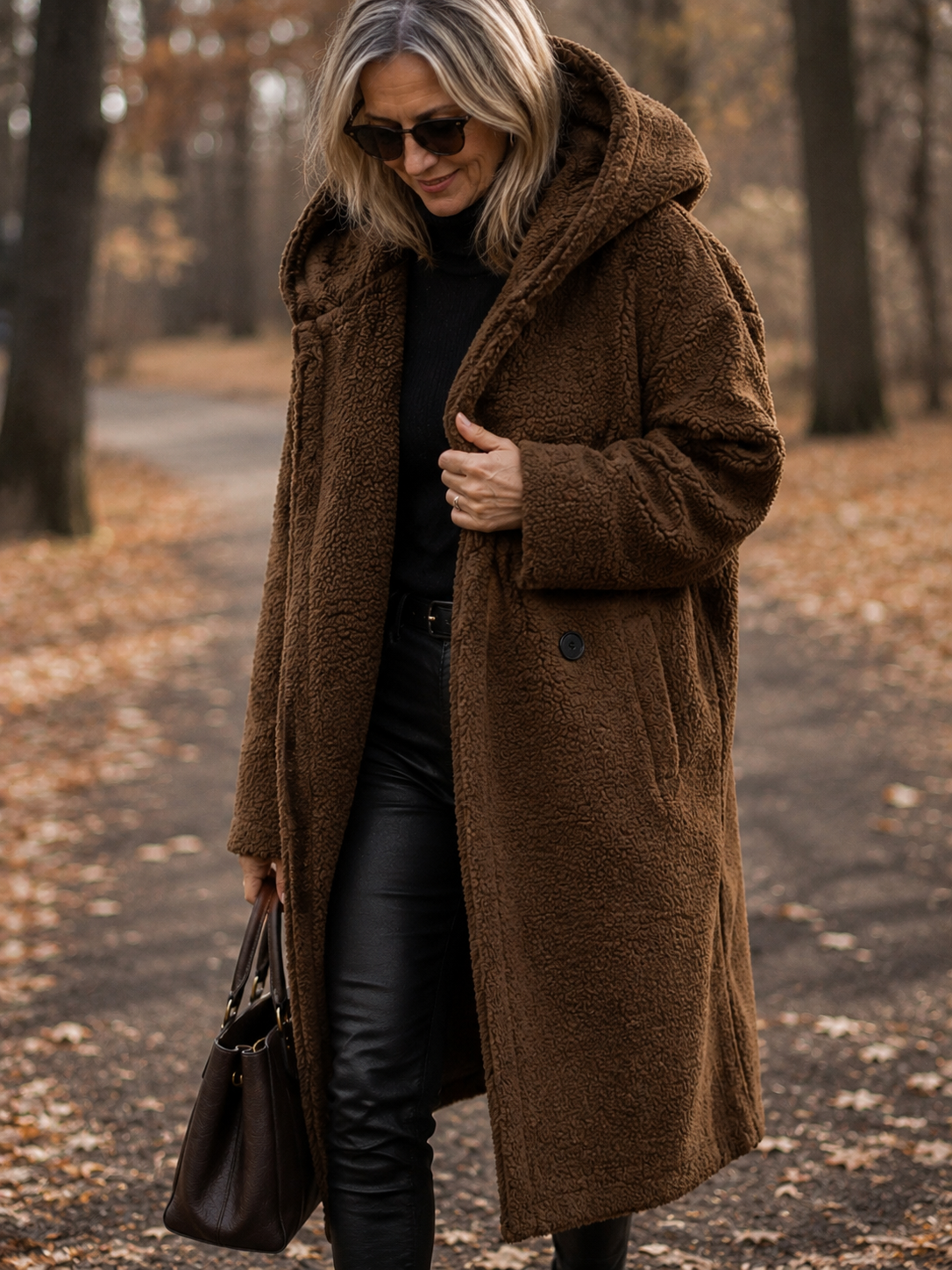 Roxanne | Long Teddy Coat