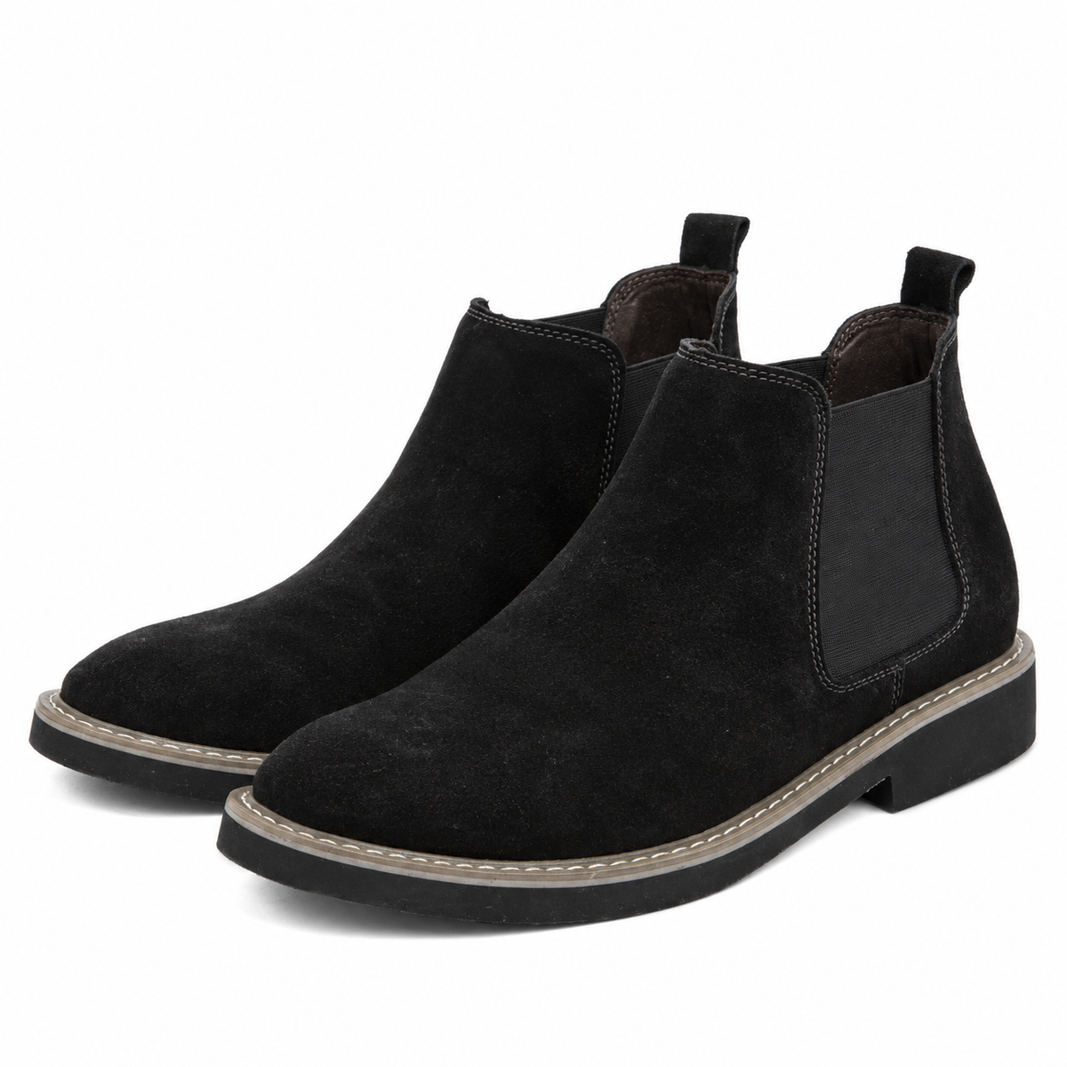Simon | Covert Height-Boosting Suede Chelsea Boots