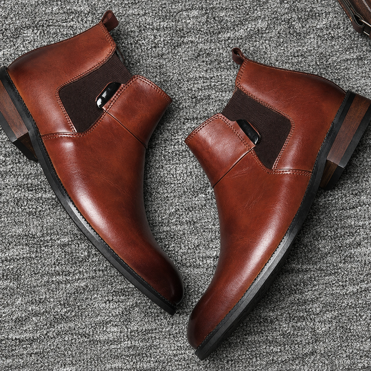 Victor | Covert Height-Boosting Chelsea Boots