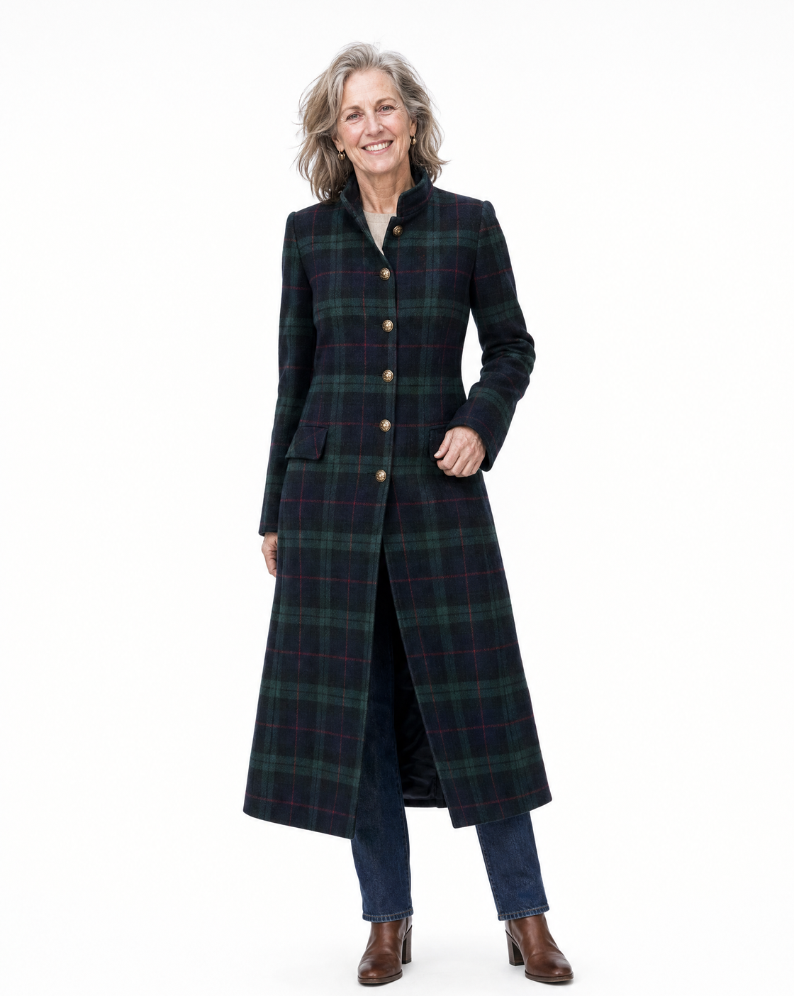 Eleanor | Tailored Plaid Coat