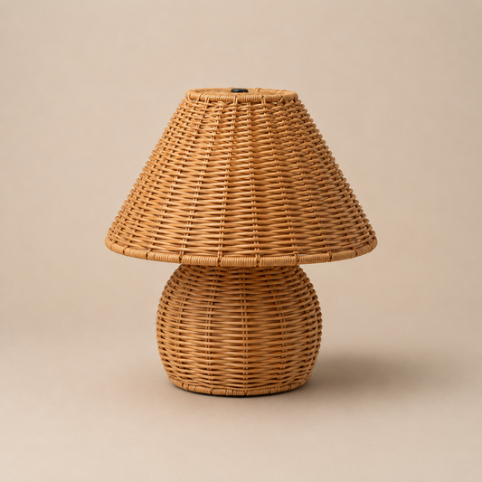 BambooShroom | Stylish Retro USB Table Lamp for Home and Office