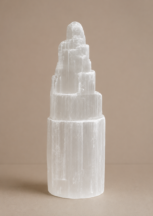 Ice Berg | Elegant Natural Crystal Tower Sculpture for Home Decor