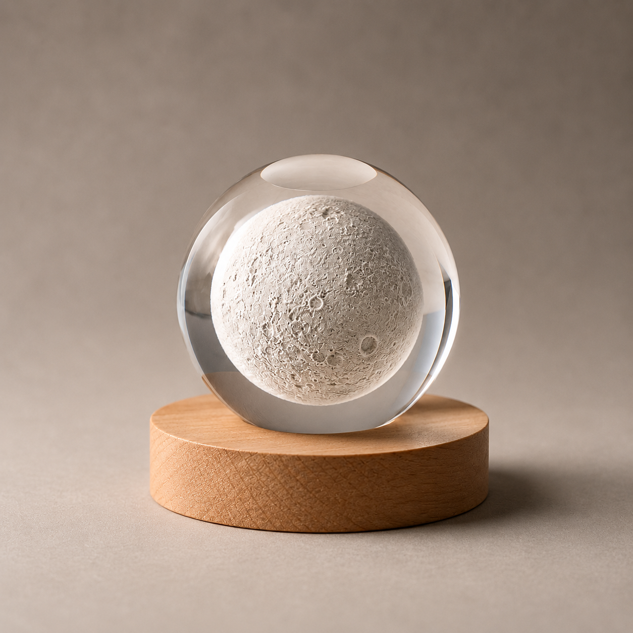 CelestialGlow | Elegant 3D Crystal Solar System Night Light
