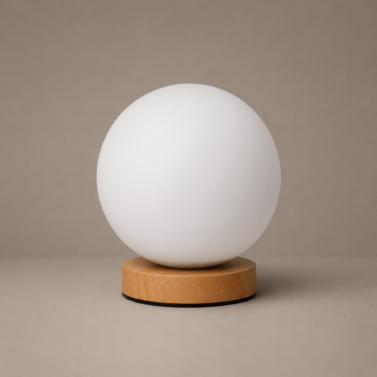 MuranoGlow | Elegant Vintage Glass Small Table Lamp with USB Power