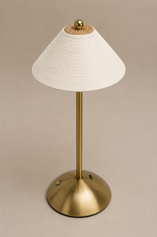 RopeLumen | Cozy Vintage Cordless Table Lamp with Adjustable Lighting
