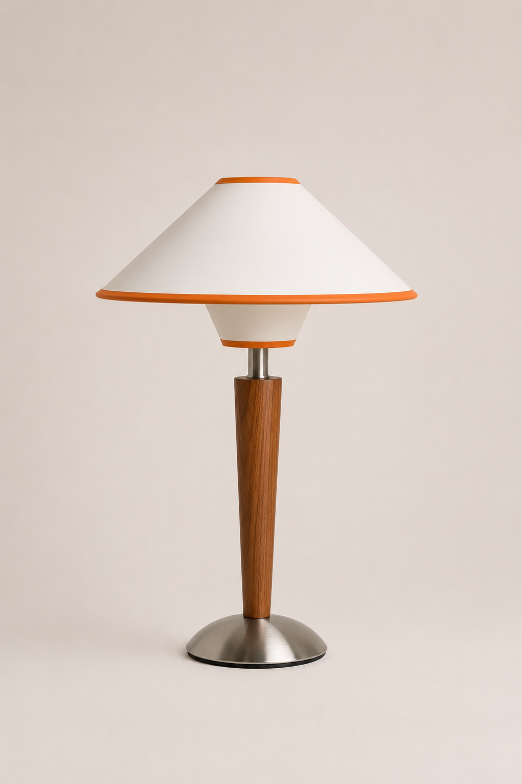 TimberGlow | Elegant Rustic Solid Wood Bedside Table Lamp for Cozy Lighting